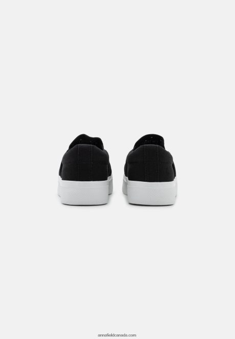 Anna Field Women Slip-Ons Black H42J4Z1179