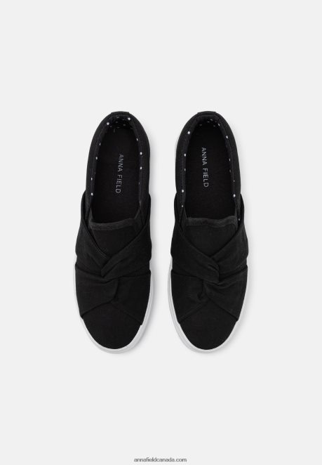 Anna Field Women Slip-Ons Black H42J4Z1179