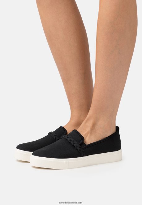Anna Field Women Slip-Ons Black H42J4Z1221