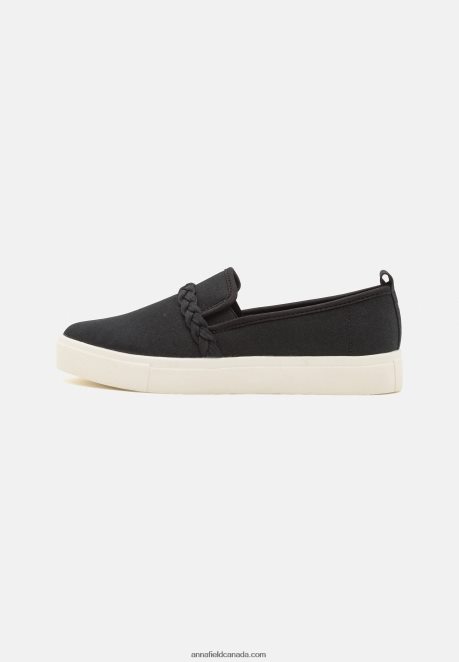 Anna Field Women Slip-Ons Black H42J4Z1221