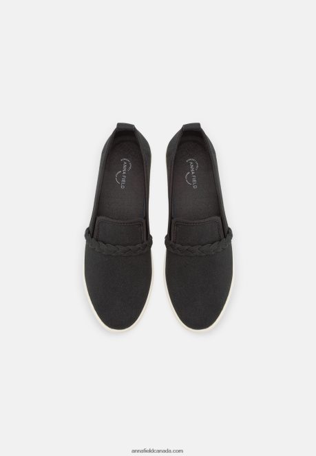 Anna Field Women Slip-Ons Black H42J4Z1221