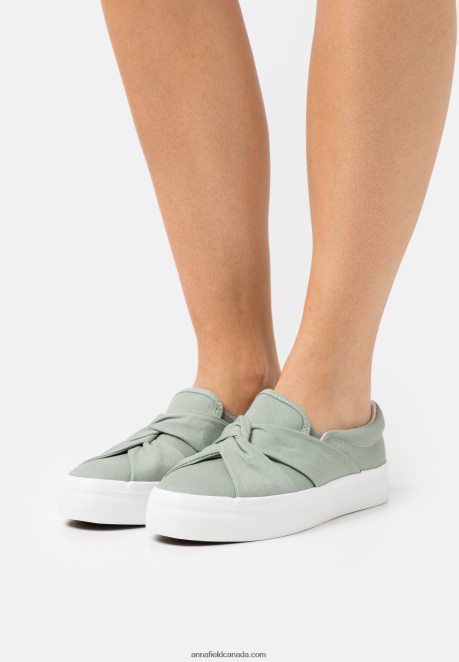 Anna Field Women Slip-Ons Mint H42J4Z1185