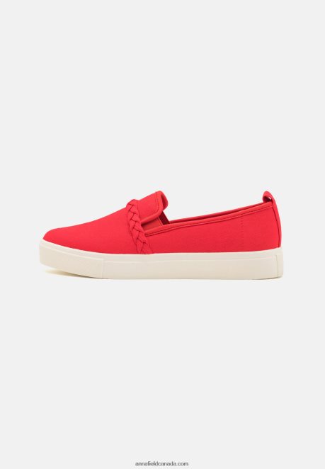 Anna Field Women Slip-Ons Red H42J4Z1197