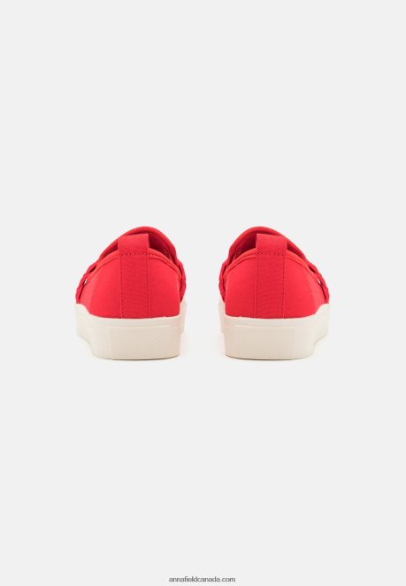 Anna Field Women Slip-Ons Red H42J4Z1197