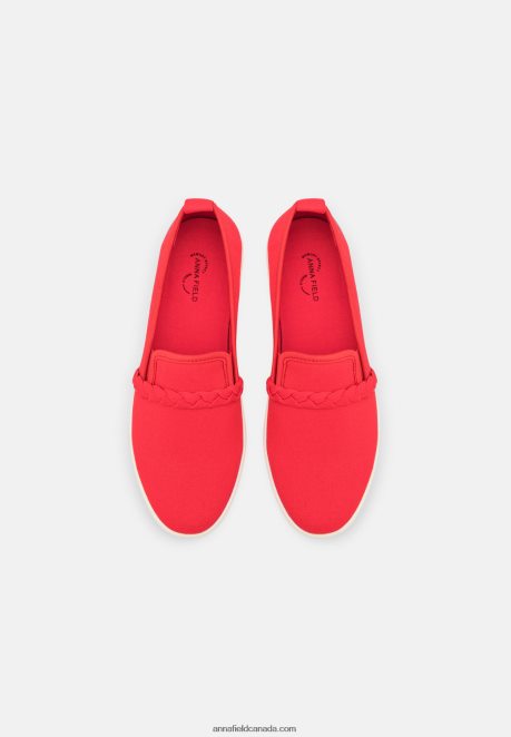 Anna Field Women Slip-Ons Red H42J4Z1197