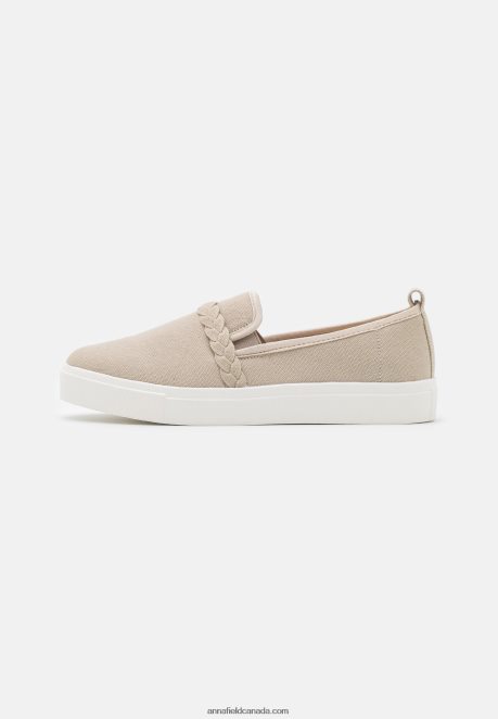Anna Field Women Slip-Ons Sand H42J4Z1177