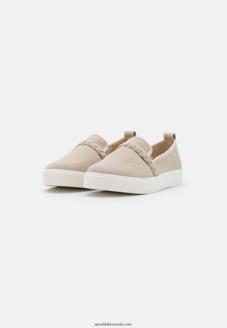Anna Field Women Slip-Ons Sand H42J4Z1177
