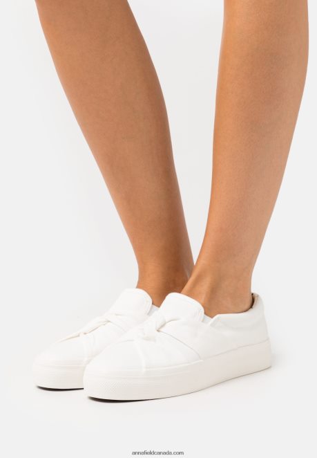 Anna Field Women Slip-Ons White H42J4Z1194