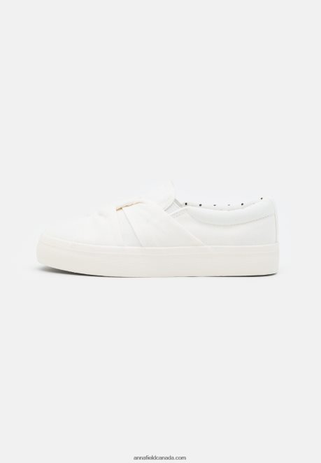 Anna Field Women Slip-Ons White H42J4Z1194