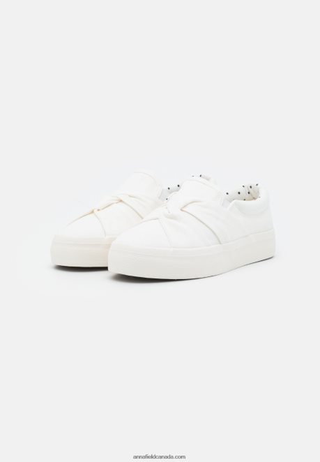 Anna Field Women Slip-Ons White H42J4Z1194