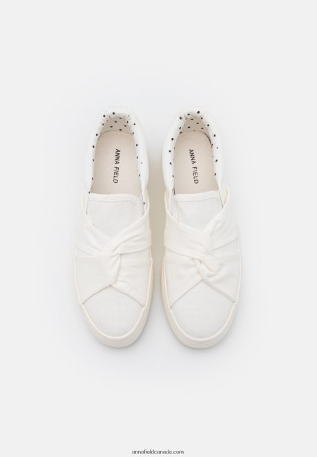 Anna Field Women Slip-Ons White H42J4Z1194