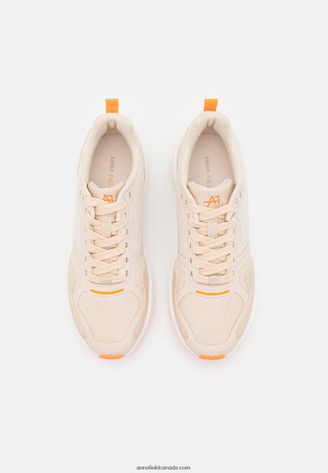 Anna Field Women Trainers Beige/Orange H42J4Z1184