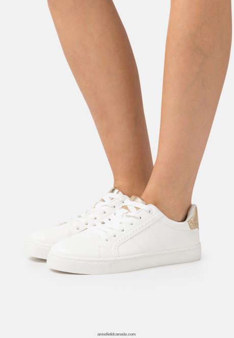 Anna Field Women Trainers White/Gold H42J4Z1204