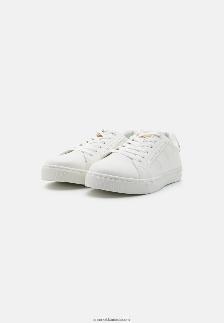 Anna Field Women Trainers White/Gold H42J4Z1204