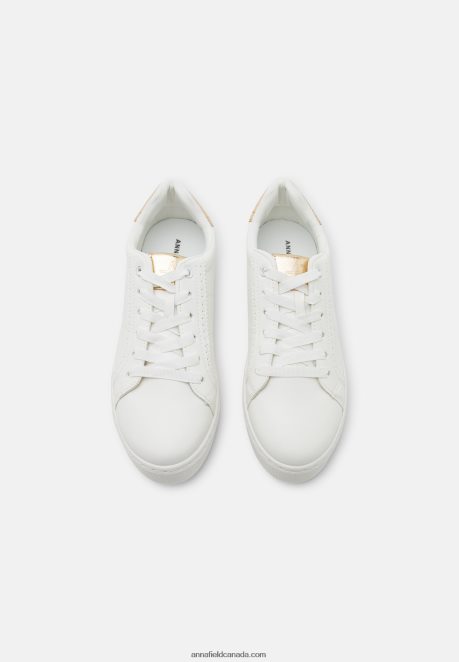 Anna Field Women Trainers White/Gold H42J4Z1204