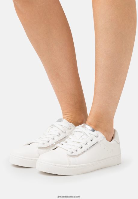 Anna Field Women Trainers White/Silver H42J4Z1208
