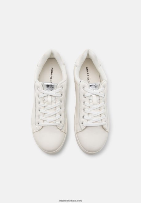 Anna Field Women Trainers White/Silver H42J4Z1208